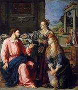 Museum art historic Christ with Maria and Marta, ALLORI Alessandro